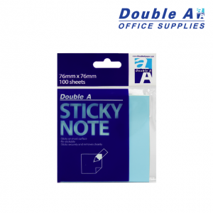 Double A Sticky Note 76mm x 76mm neon Blue