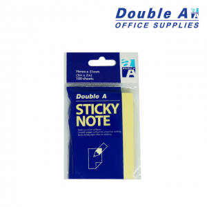 Double A Sticky Note 76mm x 51mm neon Yellow