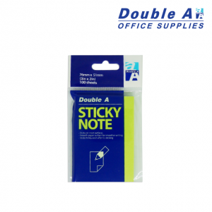 Double A Sticky Note 76mm x 51mm neon Lime