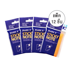 Sticky Note:76mm x 51mm :Pastel Orange (Pack of 12)
