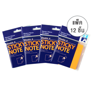 Sticky Note:76x76mm:Pastel Orange (Pack of 12)