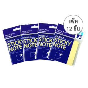 Sticky Note:76x76mm:Pastel Yellow (Pack of 12)
