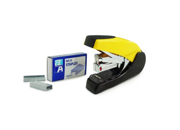 ดั๊บเบิ้ล เอ เครื่องเย็บกระดาษ เบอร์ 10 รุ่นเบาแรงกด Smart Stapler (คละสี) - Image 5