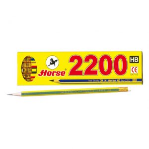 ดินสอไม้ HB (ตราม้า) รุ่น 2200 (กล่อง 12 แท่ง)