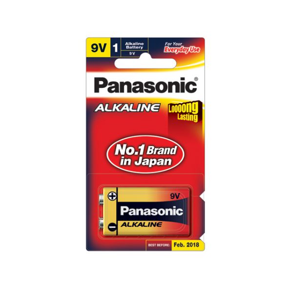 Panasonic Alkaline Battery 9V. (1 ก้อน)