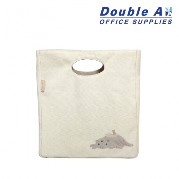 กระเป๋าใส่กล่องข้าว 24.5x14.5x27.5 cm. ลายแมว Manson