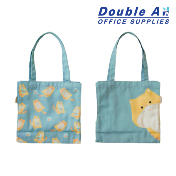 กระเป๋า shopping 30x10.5x30 cm. ลายแมว Little - Image 2
