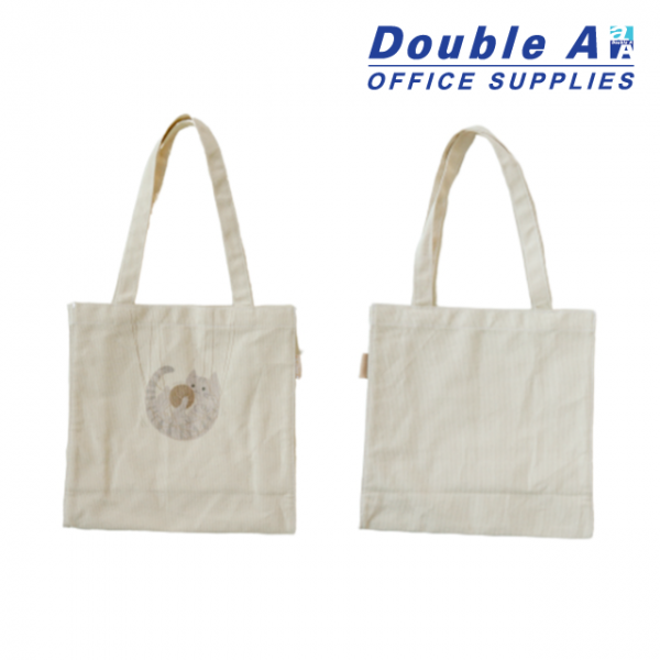 กระเป๋า shopping 30x10.5x30 cm. ลายแมว Manson - Image 2