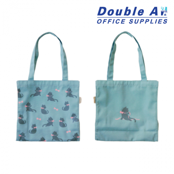 กระเป๋า shopping 30x10.5x30 cm. ลายแมว Sofia - Image 2