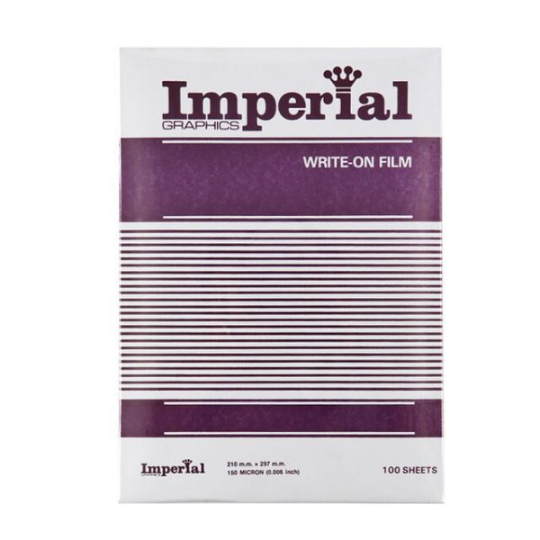 แผ่นใสชนิดเขียน IMPERIAL A4 150MC 100 แผ่น