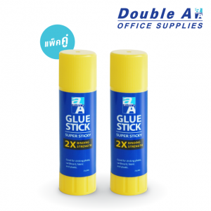 กาวแท่ง Double A Super Sticky แพ็คคู่ ขนาด 21 กรัม
