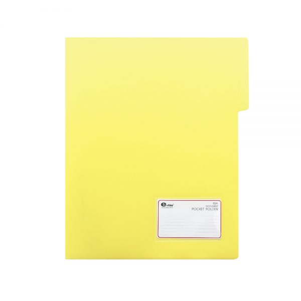 แฟ้มเสนองาน อี-ไฟล์ 52A สีเหลือง (แพ็ค 4 เล่ม)