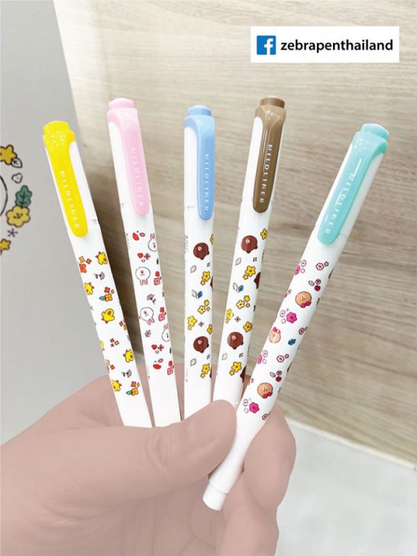 ZEBRA ปากกาเน้นข้อความ MILDLINER LINE FRIENDS 5สี - Image 5