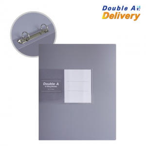 [Pre-Order]แฟ้ม 2 ห่วง Double A สีเทา 1 เล่ม