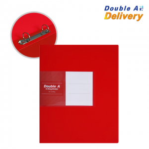 แฟ้ม 2 ห่วง Double A สีแดง 1 เล่ม