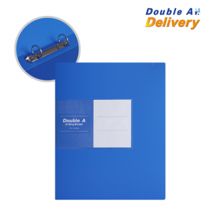 แฟ้ม 2 ห่วง Double A สีฟ้า 1 เล่ม