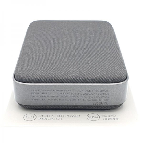 Eloop E33 แบตสำรอง Power Bank 10000 mAh (สีน้ำเงิน) - Image 5