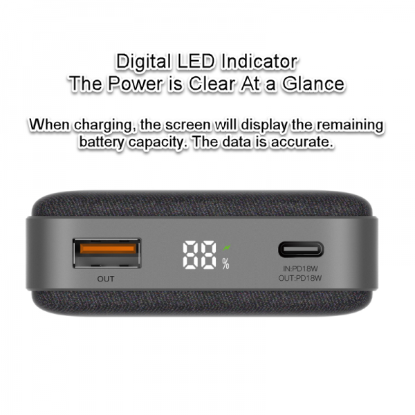 Eloop E33 แบตสำรอง Power Bank 10000 mAh (สีน้ำเงิน) - Image 4