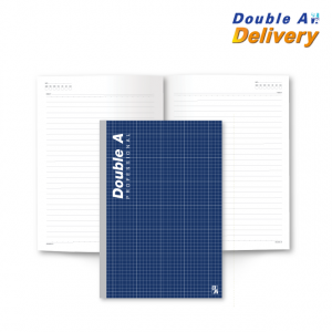 [4เล่ม]สมุดสันกาว Double A Professional ขนาด A5 70 แกรม จำนวน 40 แผ่น เนื้อในมีเส้น สีกรมท่า