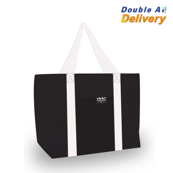 กระเป๋า Shopping ขนาด 43x35x11 ซม. รุ่น Work&Play สีทูโทน ดำ-ขาว