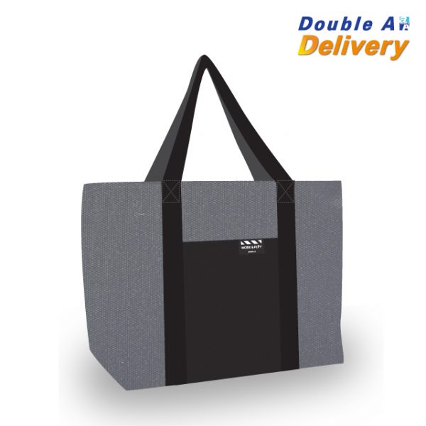 กระเป๋า Shopping ขนาด 43x35x11 ซม. รุ่น Work&Play สีทูโทน เทา-ดำ
