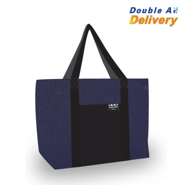 กระเป๋า Shopping ขนาด 43x35x11 ซม. รุ่น Work&Play สีทูโทน กรมท่า-ดำ