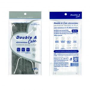 Double A Care หน้ากากคาร์บอน (CARBON MASK 4 PLY) บรรจุ 5 ชิ้น