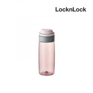 LocknLock ขวดน้ำพกพา One Touch Water Bottle ความจุ 550 ml. รุ่น  สีชมพู