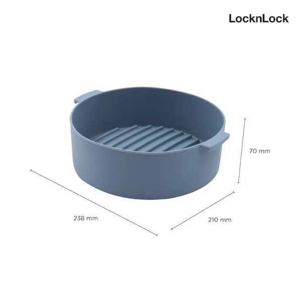 LocknLock ซิลิโคนบรรจุอาหารสำหรับหม้อทอดไร้น้ำมัน Silicone Basket 5 L. รุ่น CKB002 สีน้ำเงิน - Image 3