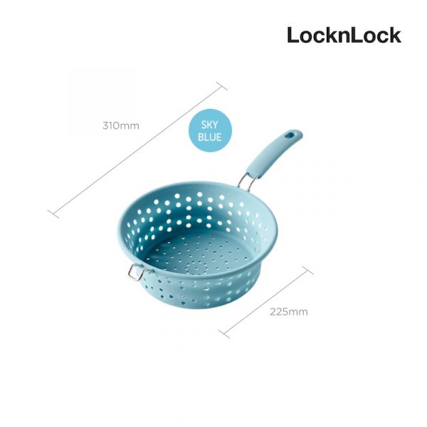 LocknLock กระชอนซิลิโคนเอนกประสงค์ Foldable Food Container รุ่น CKT203 สีน้ำเงิน