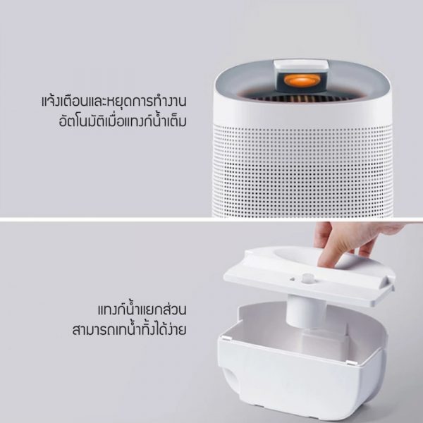 LocknLock เครื่องฟอกอากาศและดูดความชื้น 2 in 1 รุ่น ENP136WHT สีขาว - Image 4