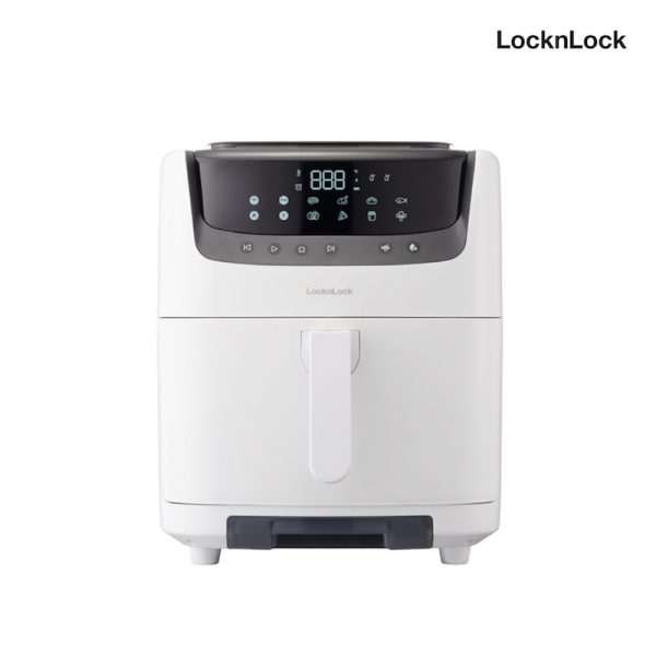 LocknLock หม้อทอดไร้น้ำมันพลังไอน้ำ Active Steam Air Fryer 7 L. รุ่น EJF881 สีขาว