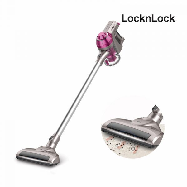 LocknLock เครื่องดูดฝุ่นไร้สาย cordless vacuum cleaner รุ่น ENV111 สีชมพู