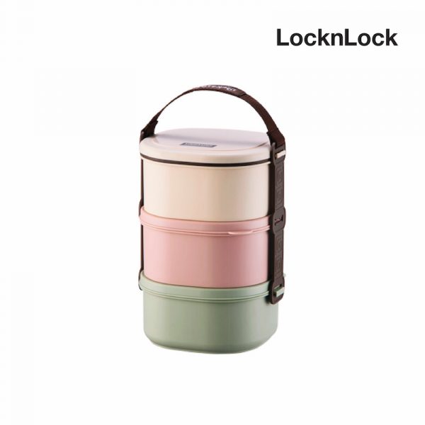 LocknLock ปิ่นโตใส่อาหาร 3 ชั้น 3-Tier Lunch Box ความจุ 520 ml. รุ่น HPL770