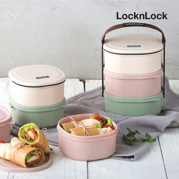 LocknLock ปิ่นโตใส่อาหาร 3 ชั้น 3-Tier Lunch Box ความจุ 520 ml. รุ่น HPL770 - Image 2