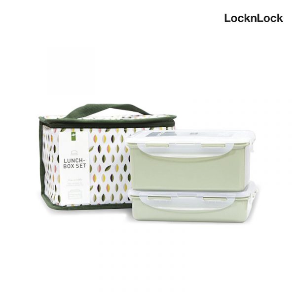 LocknLock เซ็ตกล่องอาหารกลางวัน รุ่น HPL816GN