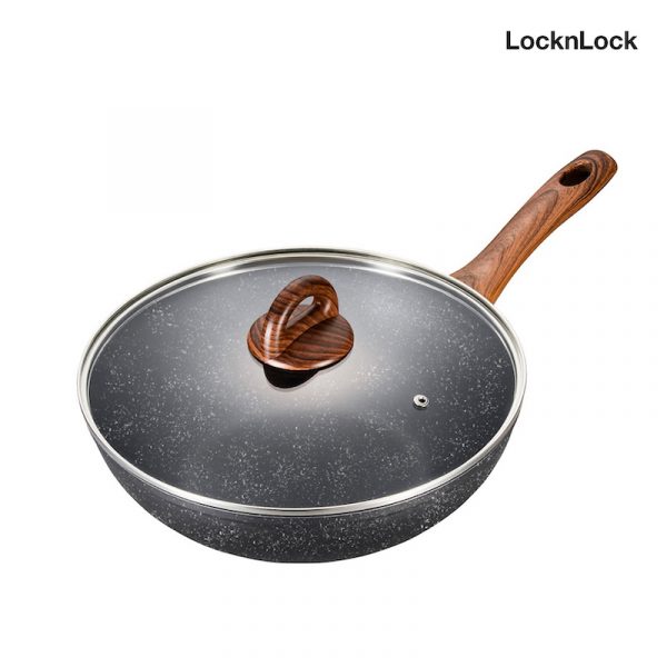 LocknLock กระทะหินอ่อนสุดโมเดิร์น Baum Series 28 cm. รุ่น LBU1285