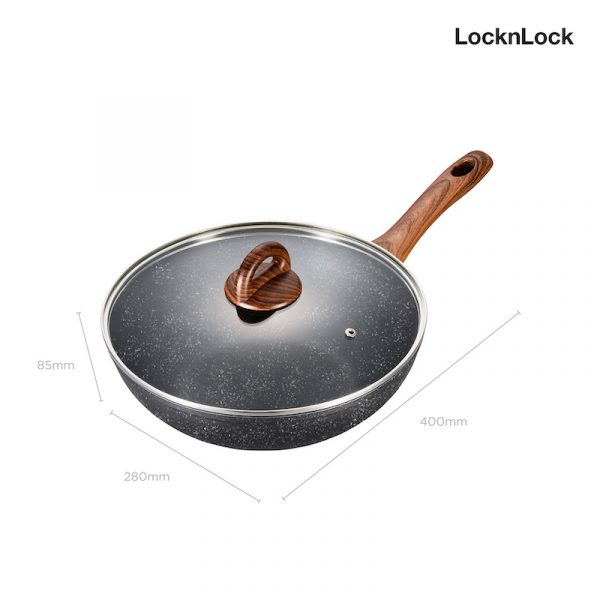 LocknLock กระทะหินอ่อนสุดโมเดิร์น Baum Series 28 cm. รุ่น LBU1285 - Image 2