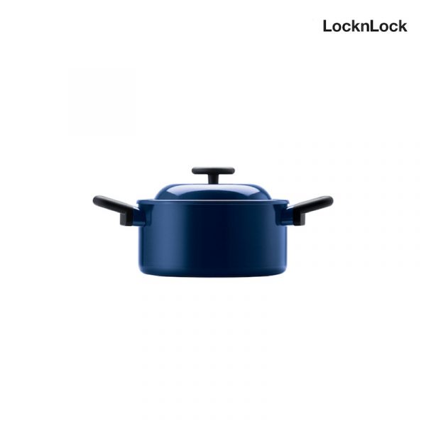 LocknLock หม้อมีฝาปิด Casserole 20 cm. DECORE' collection รุ่น LDE1202IH สีขาว