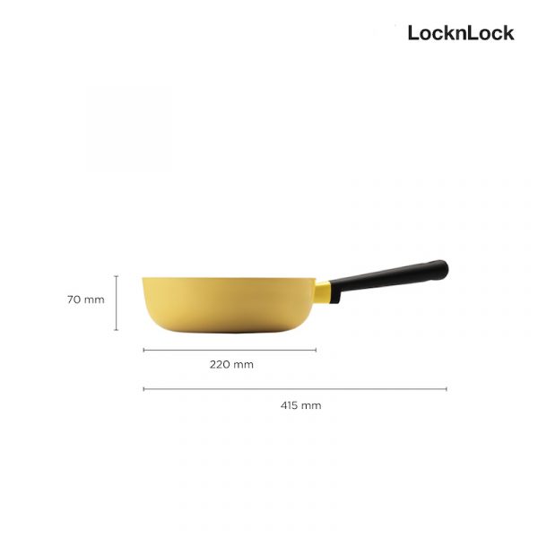LocknLock กระทะก้นลึก DECORE' Wok 22 cm. DECORE' collection รุ่น LDE1225IH - Image 3