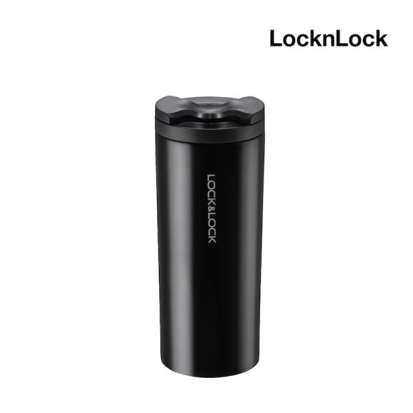 LocknLock กระบอกน้ำเก็บอุณหภูมิ Lip Tumbler ความจุ 450 ml. รุ่น LHC4164 สีดำ
