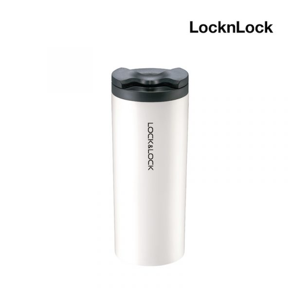LocknLock กระบอกน้ำเก็บอุณหภูมิ Lip Tumbler ความจุ 450 ml. รุ่น LHC4164 สีขาว