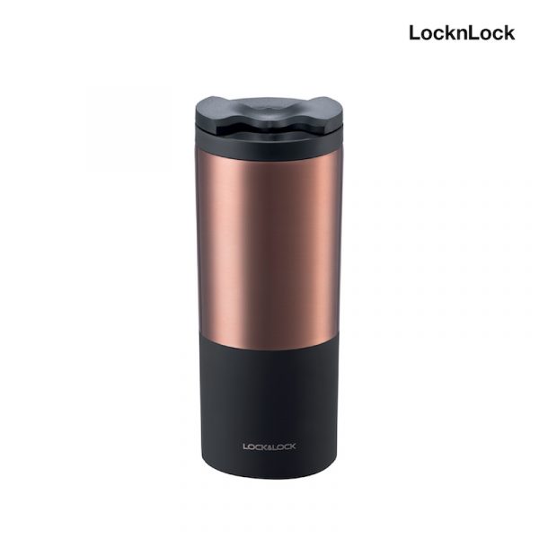 LocknLock แก้วเก็บความร้อน - เย็น Lip Tumbler สี Two Tone ความจุ 450 ml. รุ่น LHC4164 สีทอง