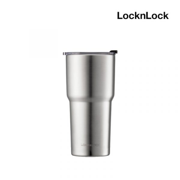 LocknLock แก้วเก็บความร้อน-เย็น swing tumbler 350ml รุ่น LHC4179 สีเงิน