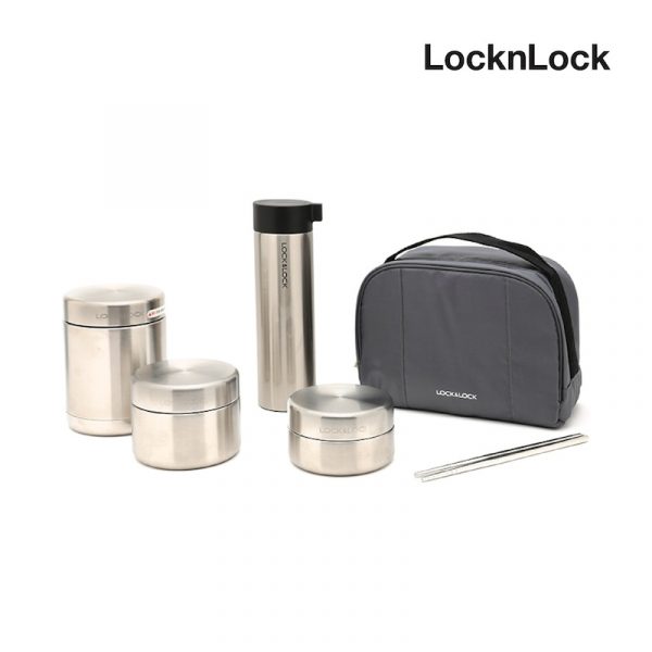LocknLock ชุดกล่องใส่อาหารกลางวัน Thermal Lunch Box Set 4 ชิ้น รุ่น LHC8016S01 - Image 3