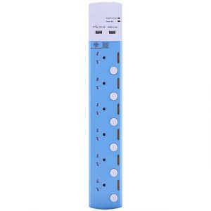 Toshino รางปลั๊ก 6ช่อง +2USB สาย 3x0.75 3ม.รุ่น TSP-6T