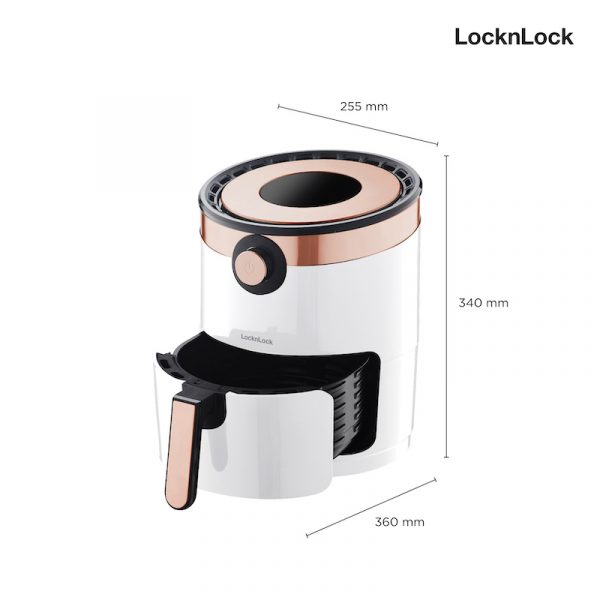 LocknLock หม้อทอดไร้น้ำมัน Smart sense รุ่น EJF226EJF226WHT สีขาว - Image 2