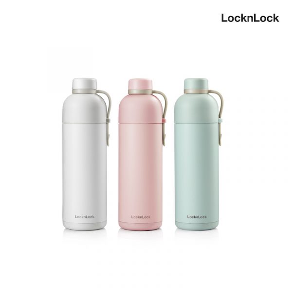 LocknLock ขวดน้ำเก็บความร้อน-เย็น Belt Bottle ความจุ 490ml รุ่น LHC4267MIT สีชมพู - Image 2