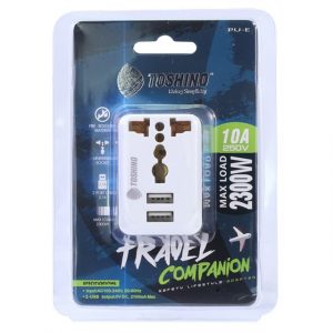 Toshino ปลั๊กแปลงรุ่น PU-E Travel Adapter