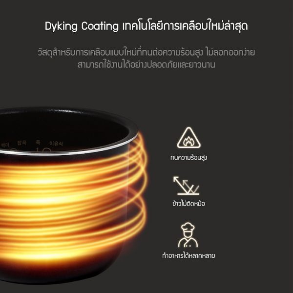 Jenniferoom หม้อหุงข้าว Macaron Rice Cooker Plus ขนาด 1.2 ลิตร รุ่น JRTH-R2012OV สีเขียวมะกอก - Image 2